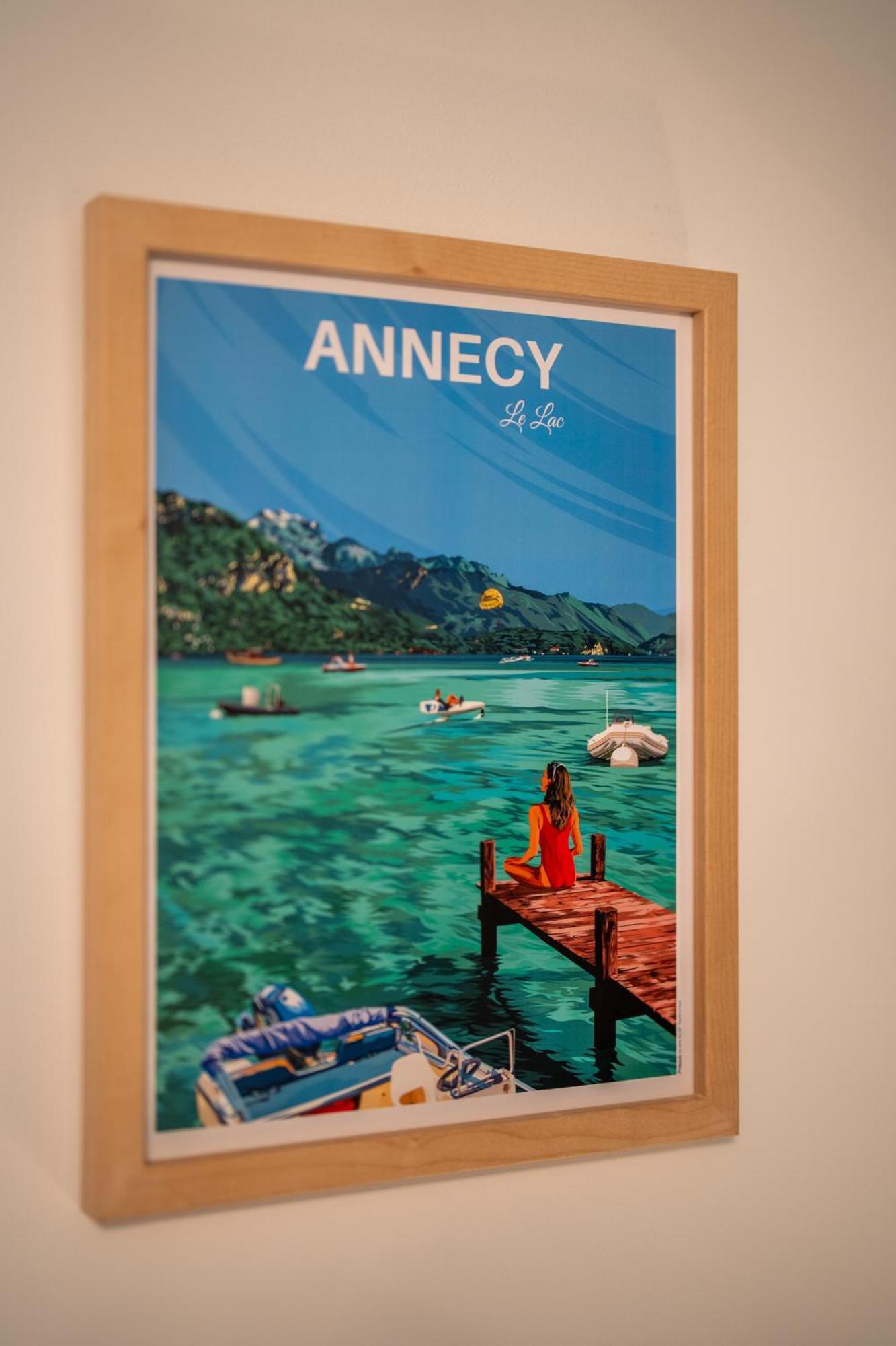 Charmant Appartement A 5 Minutes A Pied De La Vielle Ville Annecy Avec Parking Prive Екстериор снимка